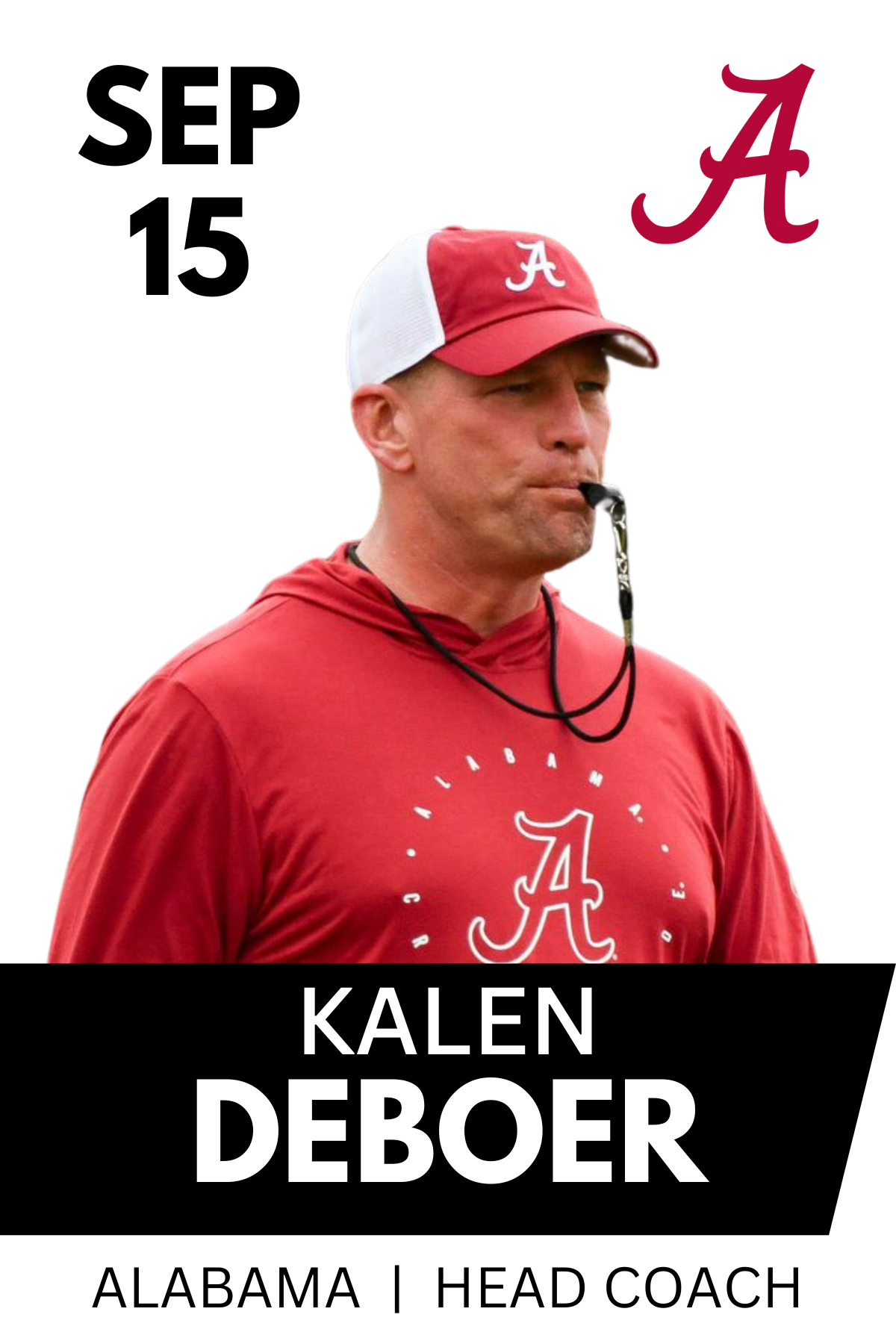 Sep 15th Guest Speaker Kalen DeBoer