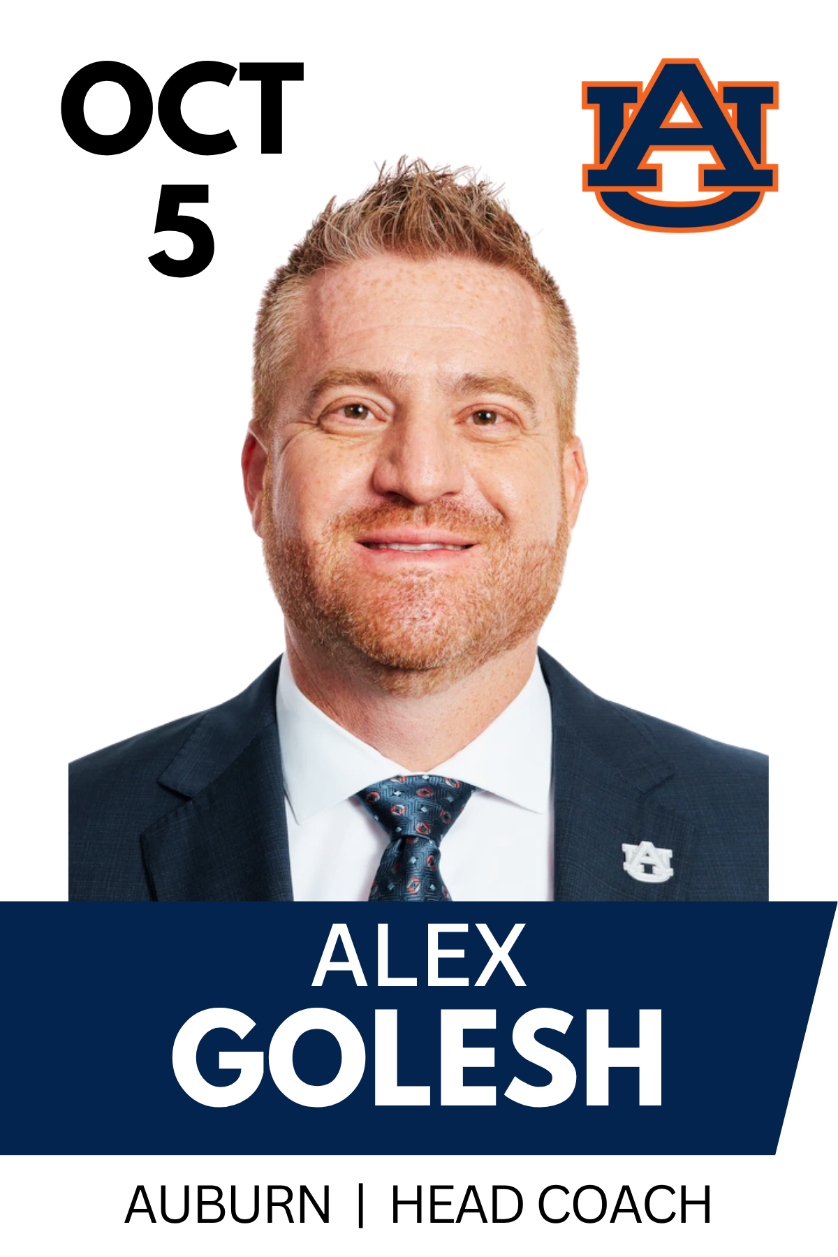 Oct 5 Guest Speaker Alex Golesh